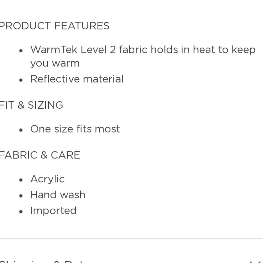 Tek Gear Warm Tek Reflective Striped Beanie Blue - Picture 2 of 2